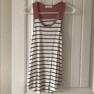 **2 items for $5** Pink, White, Black Ribbed Tank